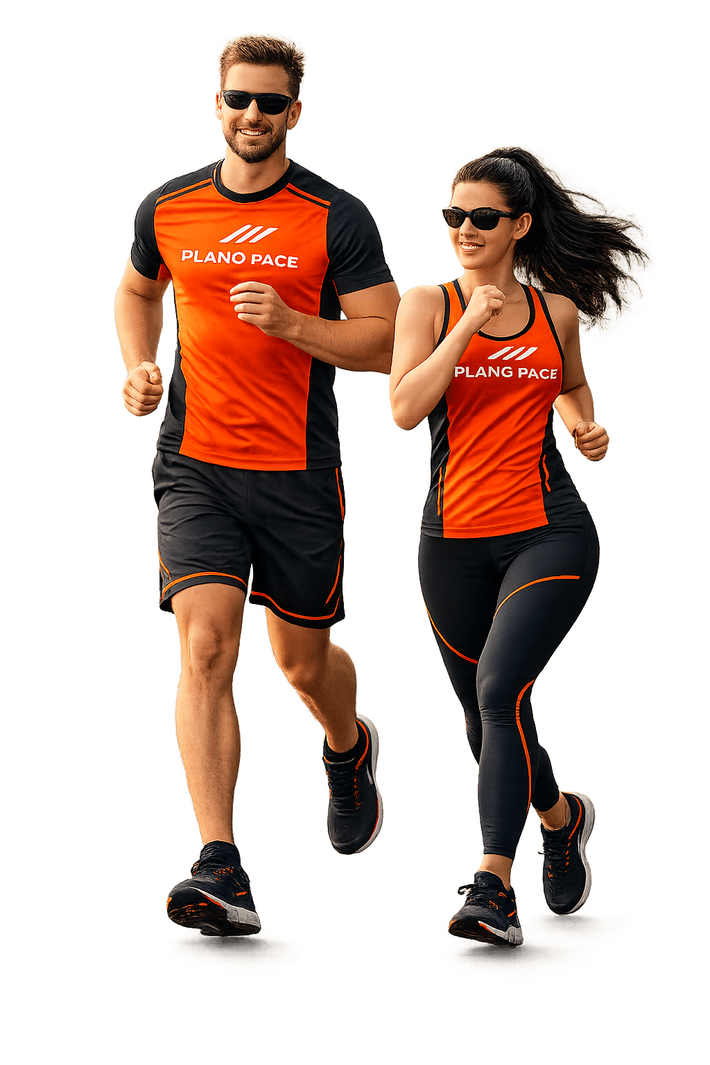 Casal correndo com roupa Plano Pace